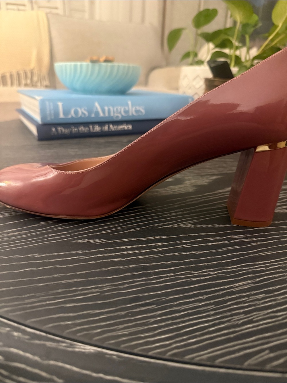Kate Spade New York Vero Cucio Dusty Pink Rounded Toe 3” Block Heels Pumps Sz 11 - Picture 8 of 13